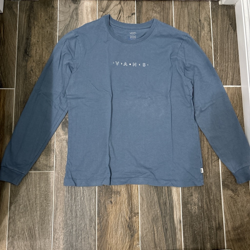 Vans blue long sleeve shirt